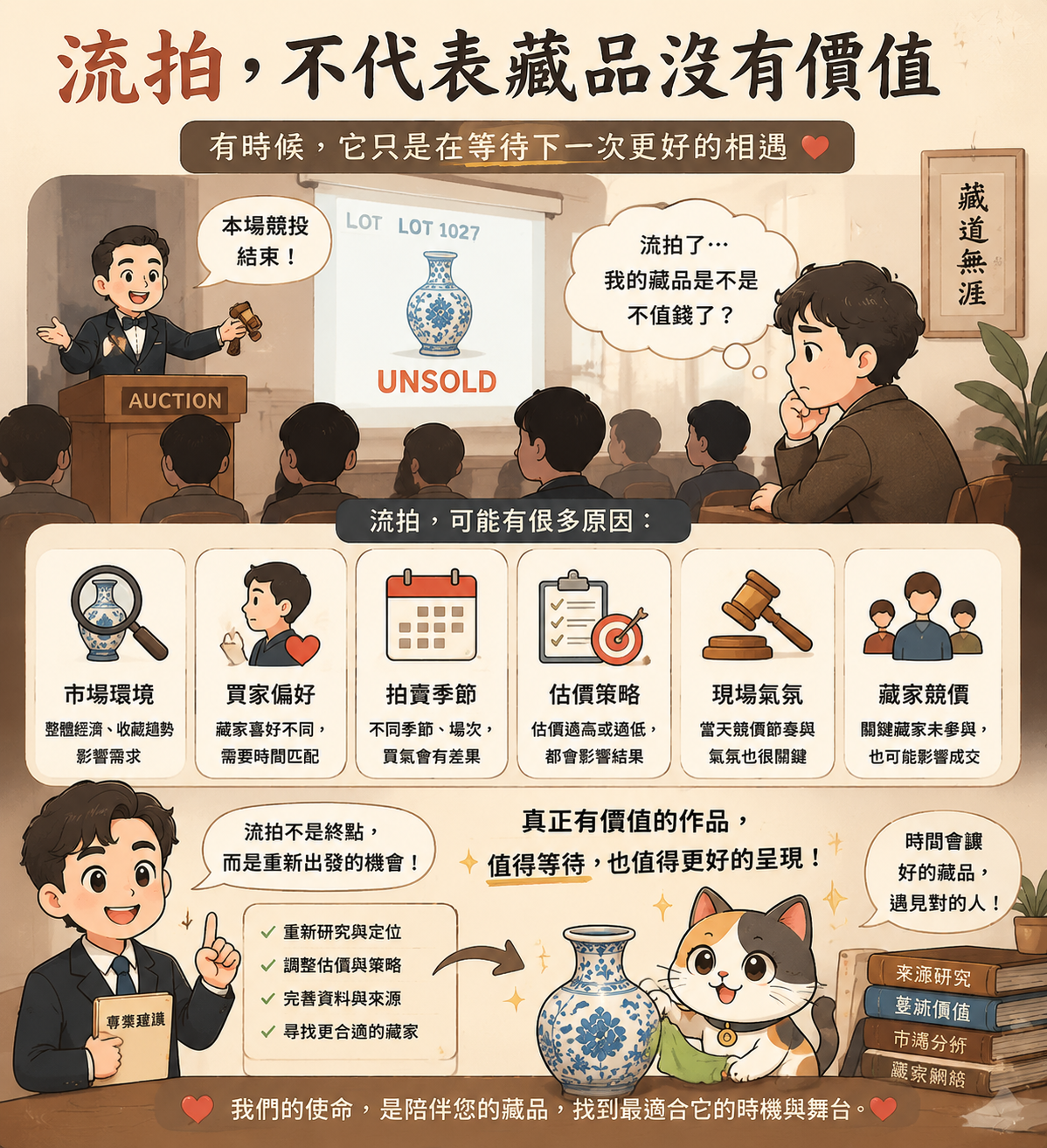 流拍，不代表藏品沒有價值